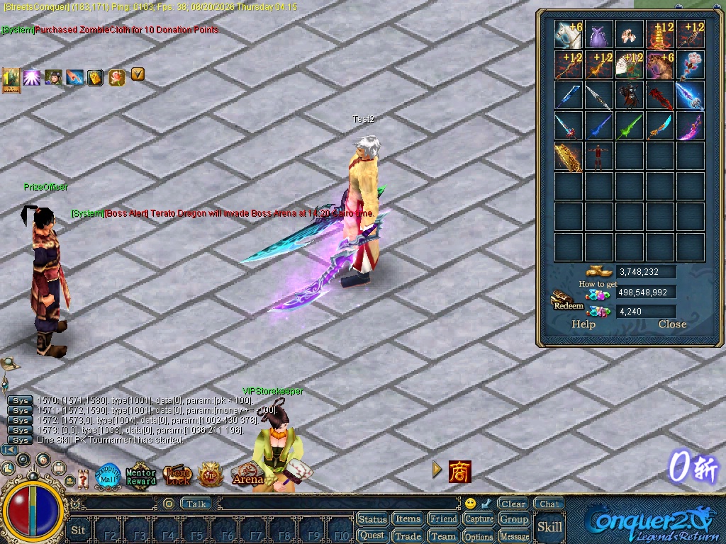 Streets Conquer character displaying glowing weapon accessories
